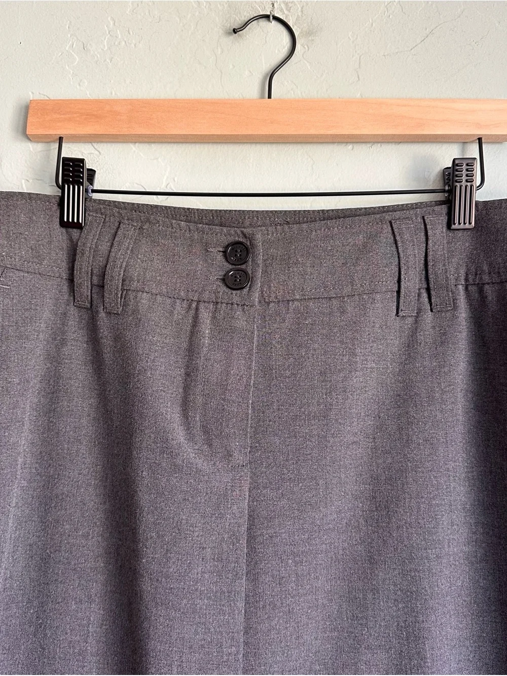 Michael Kors Women’s Gray Tailored Maxi Skirt Size 12 Classic Preppy Fall Winter